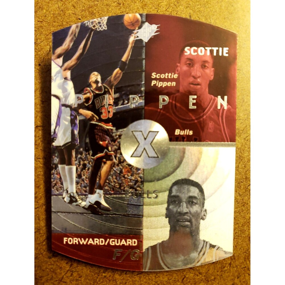 1997-1998 Upper Deck SPx SCOTTIE PIPPEN NBA Die-Cut Basketball Card 30 Bulls HOF